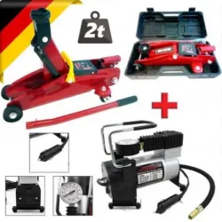 Промо WerkBull Крик 2т крокодил в куфар + компресор 12v + 3 накрайника