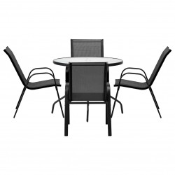 Градински Комплект Haven - Стъклена Маса и 4 Стола Градински Комплект Haven - Стъклена Маса и 4 Стола