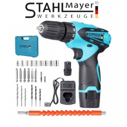 Акумулаторен Двускоростен Винтоверт Stahl Mayer 24V + Накрайници