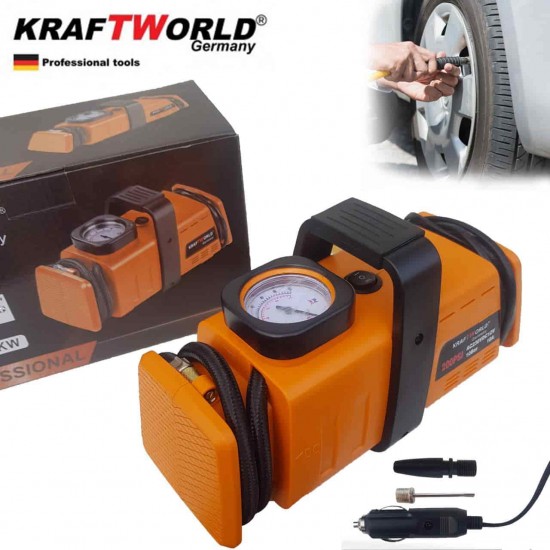 Немски Компресор за гуми WerkBull 7 Bar 12V и 220V