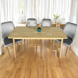 Трапезна маса от масив Мона с 4 стола до 150кг