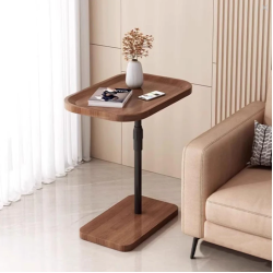 Масичка за кафе с въртящ се плот и регулируема височина