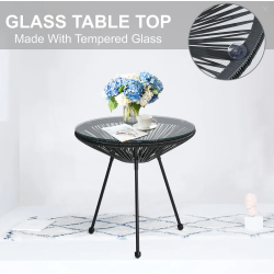 Луксозен Градински Ратанов Комплект Савана 2 стола с маса