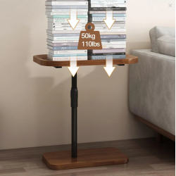 Масичка за кафе с въртящ се плот и регулируема височина