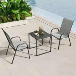 Градински Стол Capri с Метална рамка и Дишаща материя Градински Стол Capri с Метална рамка и Дишаща материя