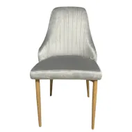 4бр. Елегантен стол Елина – сив – до 150кг