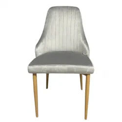 4бр. Елегантен стол Елина – сив – до 150кг