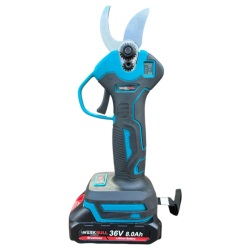 Професионална Немска Лозарска ножица WerkBull с дисплей + резервен нож и пила за точене Професионална Немска Лозарска ножица WerkBull с дисплей + резервен нож и пила за точене