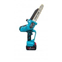 Немска акумулаторна Безчеткова резачка 25см. с Автоматично Омасляване и дисплей за нивото на батерията + две закалени вериги