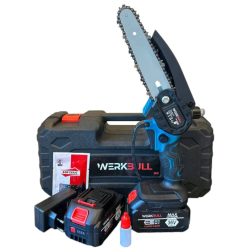 Немска Акумулаторна Мини Резачка с автоматично омасляване + две батерии 36V/ 8Ah и две вериги