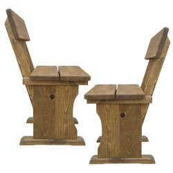 2 бр. Дървен стол от масив – до 250 кг.