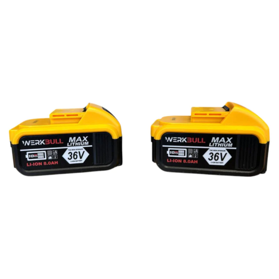Немски Ударен Винтоверт WerkBull 36V 8Ah две батерии в комплект 111 части